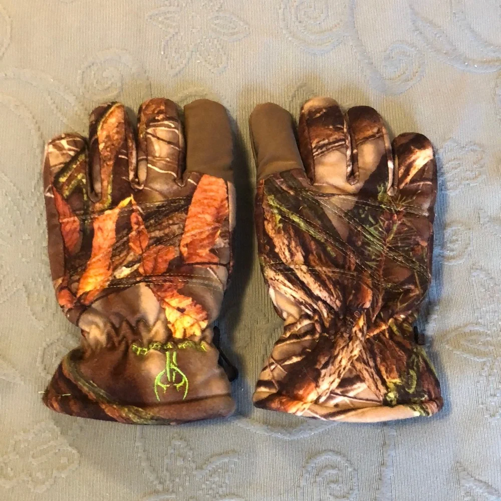 Boys Camo Winter Gloves